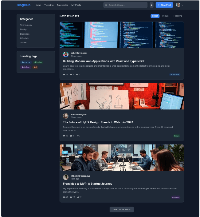 Blog App AI
